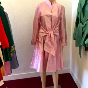 Silk Wrap Dress w self Sash sz 6